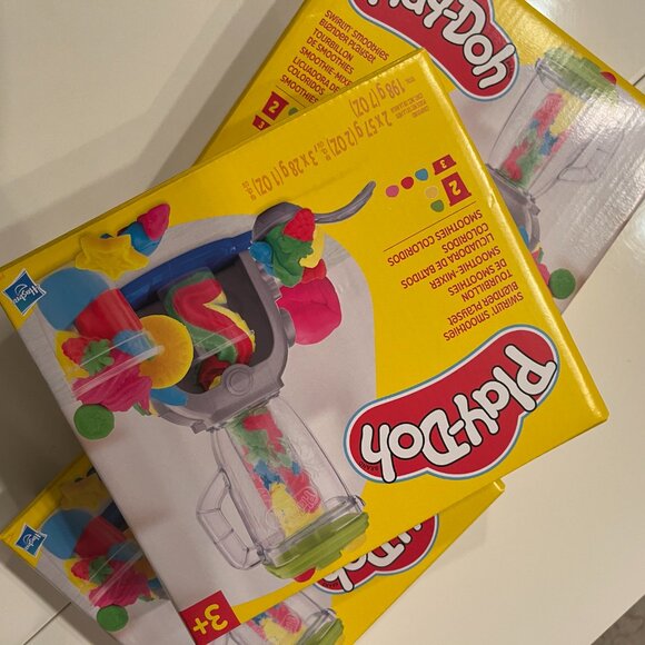 Hasbro Play-Doh Smoothie Maker Playset Lot of 3 Kids Blender Toys New (hg/x) - Picture 3 of 12